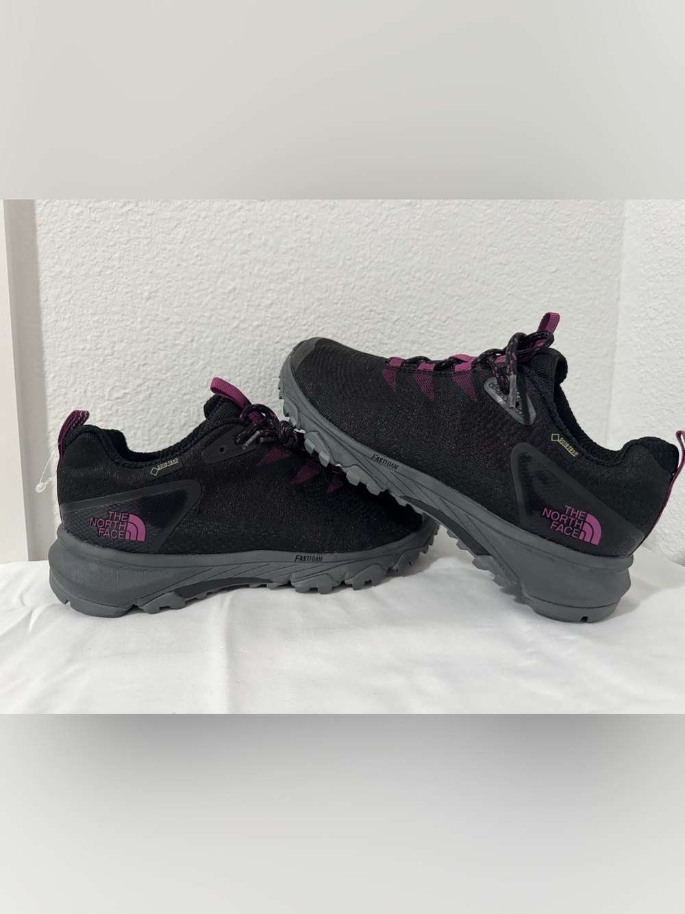 The North Face Women's Black with Purple Accent Trail Shoes